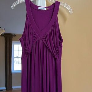 Calvin Klein Dark Purple/Plum Sleeveless Dress Size 14